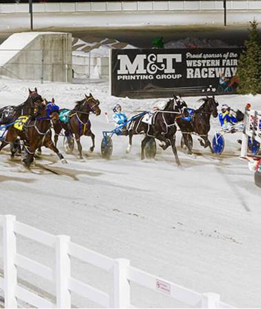 Winter racing at the Raceway